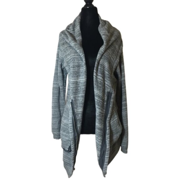Aritzia Wilfred Free Rousseau Grey Zip Sweater - Picture 4 of 11